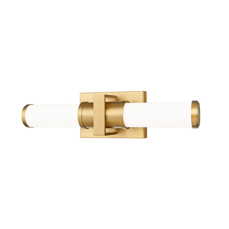 Z-Lite Idris 1Lt 4" LED Vanity/18W, Modern Gold/Opal White - 1019-18W-MGLD-LED
