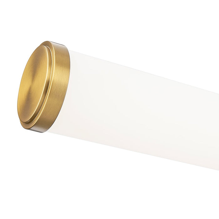 Z-Lite Idris 1 Light 4" LED Vanity 18W, Modern Gold/Opal White