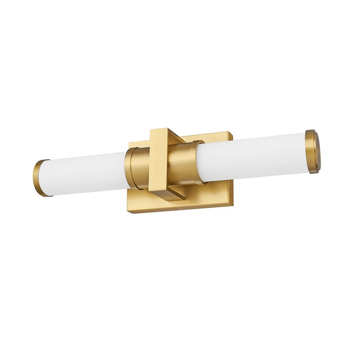 Z-Lite Idris 1 Light 4" LED Vanity 18W, Modern Gold/Opal White