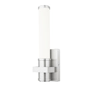 Z-Lite Idris 1 Light 4" Wall Sconce, Brushed Nickel/Opal White - 1019-1S-BN-LED