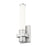 Z-Lite Idris 1 Light 4" Wall Sconce, Brushed Nickel/Opal White