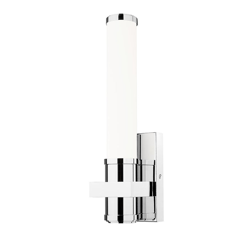 Z-Lite Idris 1 Light 4" Wall Sconce, Chrome/Opal White - 1019-1S-CH-LED