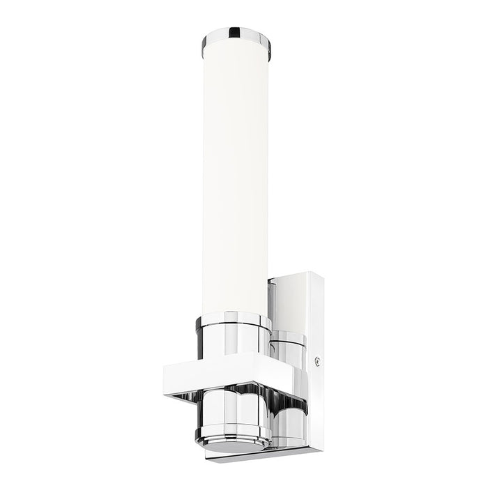 Z-Lite Idris 1 Light 4" Wall Sconce, Chrome/Opal White