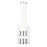 Z-Lite Idris 1 Light 4" Wall Sconce, Chrome/Opal White