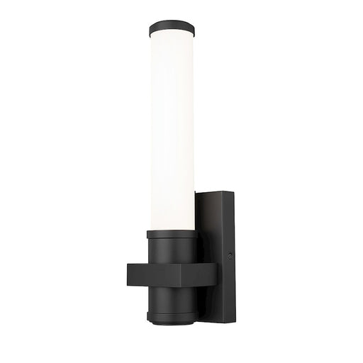 Z-Lite Idris 1 Light 4" Wall Sconce, Matte Black/Opal White - 1019-1S-MB-LED