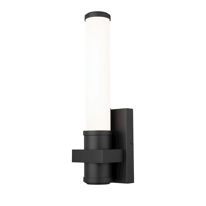 Z-Lite Idris 1 Light 4" Wall Sconce, Matte Black/Opal White - 1019-1S-MB-LED