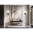 Z-Lite Idris 1 Light 4" Wall Sconce, Matte Black/Opal White