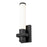 Z-Lite Idris 1 Light 4" Wall Sconce, Matte Black/Opal White