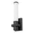 Z-Lite Idris 1 Light 4" Wall Sconce, Matte Black/Opal White