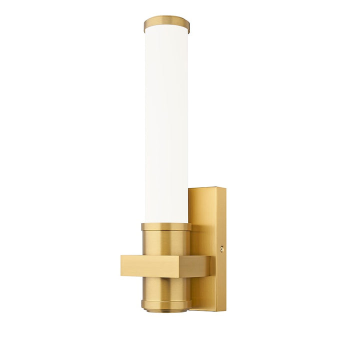 Z-Lite Idris 1 Light 4" Wall Sconce, Modern Gold/Opal White - 1019-1S-MGLD-LED