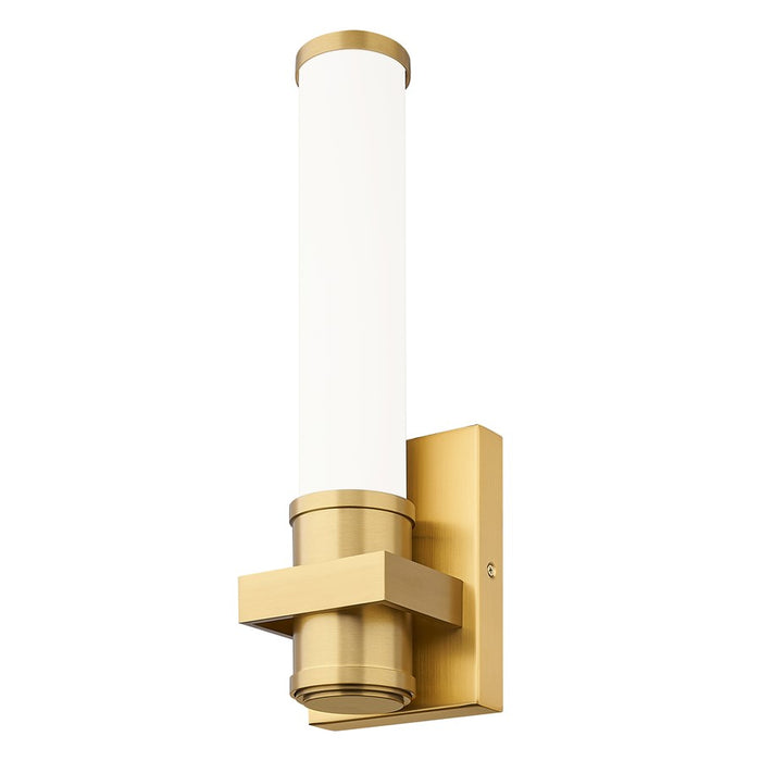Z-Lite Idris 1 Light 4" Wall Sconce, Modern Gold/Opal White