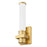 Z-Lite Idris 1 Light 4" Wall Sconce, Modern Gold/Opal White