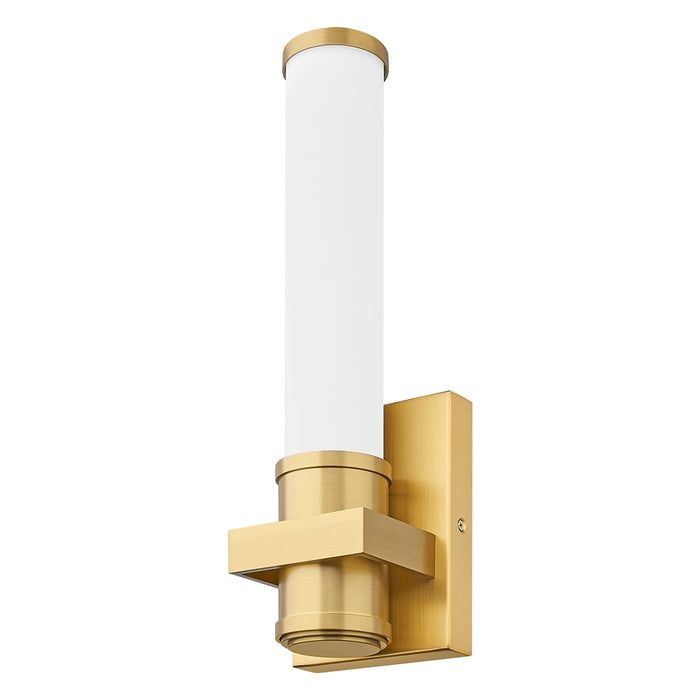 Z-Lite Idris 1 Light 4" Wall Sconce, Modern Gold/Opal White