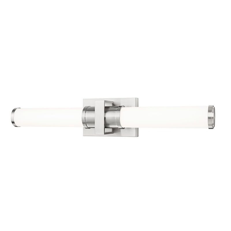 Z-Lite Idris 1 Light 4" LED Vanity/25W, Brushed Nickel/Opal White - 1019-25W-BN-LED
