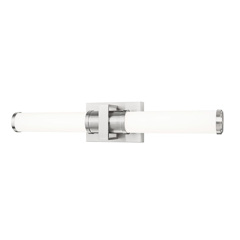 Z-Lite Idris 1Lt 4" LED Vanity/25W, Brushed Nickel/Opal White - 1019-25W-BN-LED