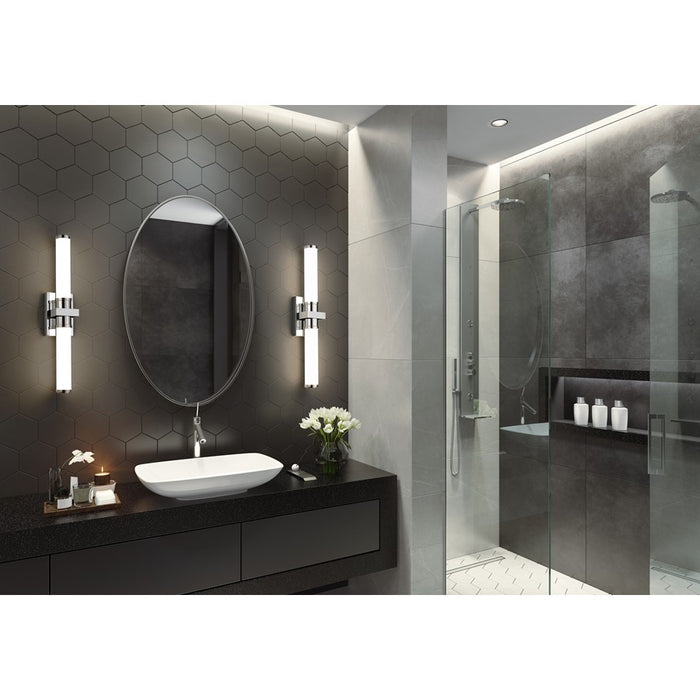 Z-Lite Idris 1 Light 4" LED Vanity/25W, Chrome/Opal White