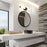 Z-Lite Idris 1 Light 4" LED Vanity/25W, Matte Black/Opal White