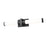 Z-Lite Idris 1 Light 4" LED Vanity/25W, Matte Black/Opal White