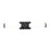 Z-Lite Idris 1 Light 4" LED Vanity/25W, Matte Black/Opal White