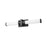 Z-Lite Idris 1 Light 4" LED Vanity/25W, Matte Black/Opal White