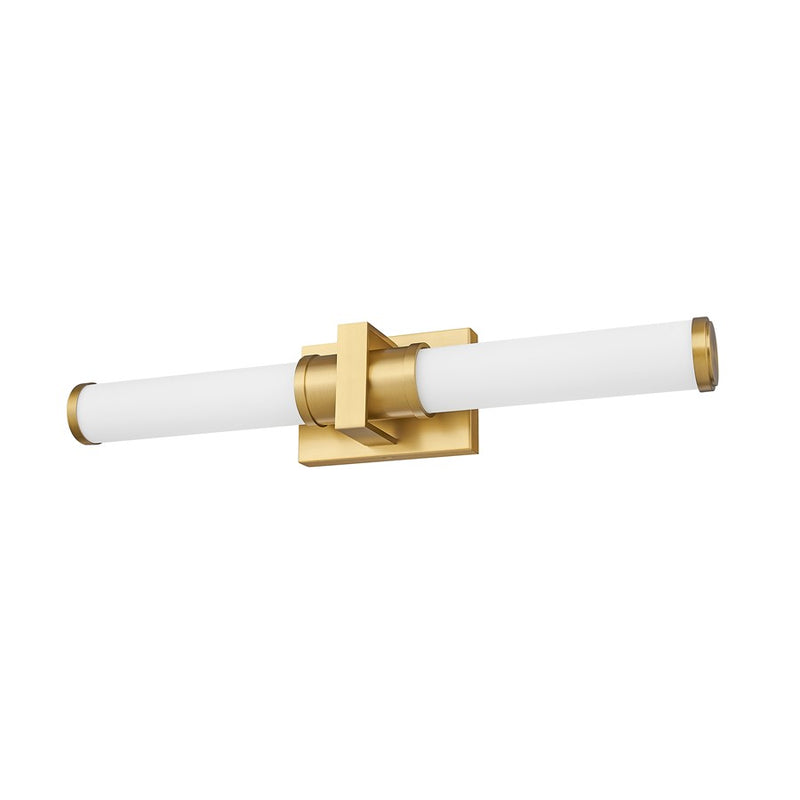 Z-Lite Idris 1Lt 4" LED Vanity/25W, Modern Gold/Opal White