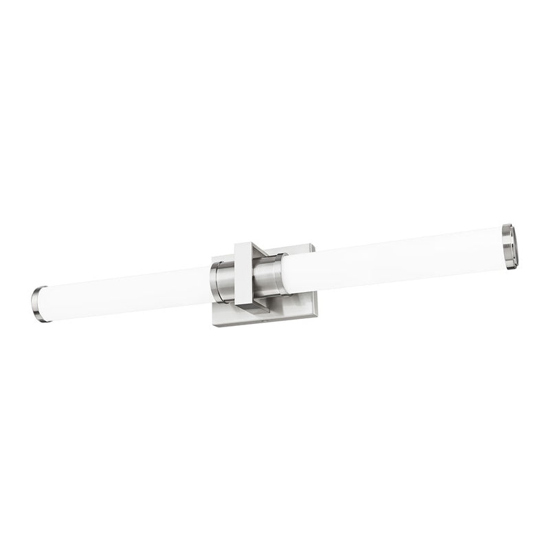 Z-Lite Idris 1Lt 4" LED Vanity/32W, Brushed Nickel/Opal White