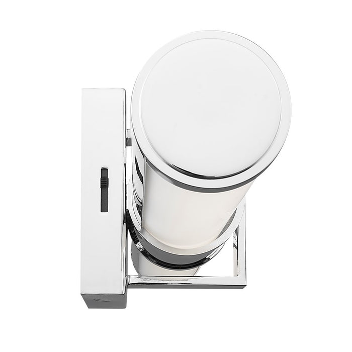 Z-Lite Idris 1 Light 4" LED Vanity/32W, Chrome/Opal White