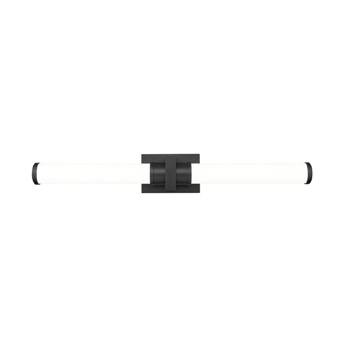 Z-Lite Idris 1 Light 4" LED Vanity/32W, Matte Black/Opal White