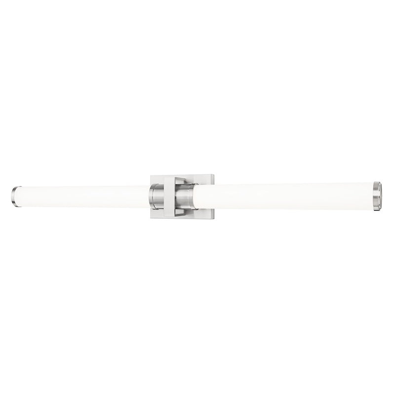 Z-Lite Idris 1 Light 4" LED Vanity/40W, Brushed Nickel/Opal White - 1019-40W-BN-LED
