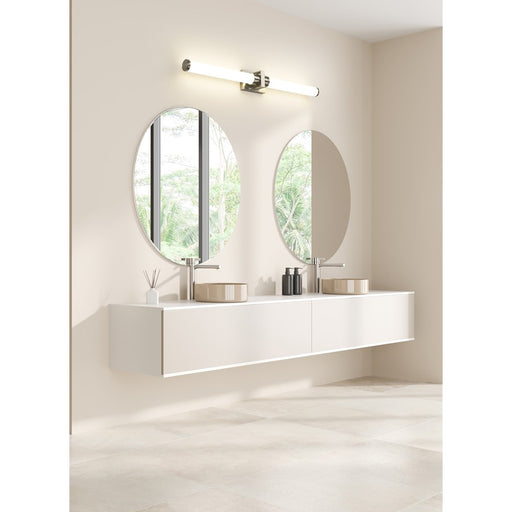 Z-Lite Idris 1Lt 4" LED Vanity/40W, Brushed Nickel/Opal White