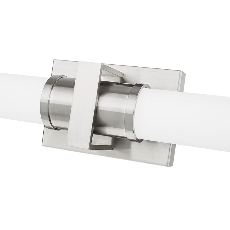 Z-Lite Idris 1 Light 4" LED Vanity 40W, Brushed Nickel/Opal White
