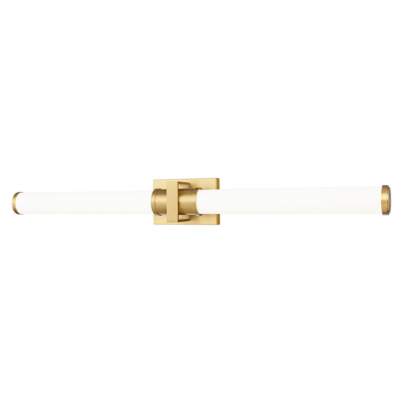 Z-Lite Idris 1 Light 4" LED Vanity/40W, Modern Gold/Opal White - 1019-40W-MGLD-LED