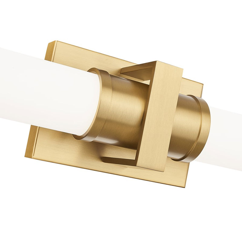 Z-Lite Idris 1 Light 4" LED Vanity 40W, Modern Gold/Opal White