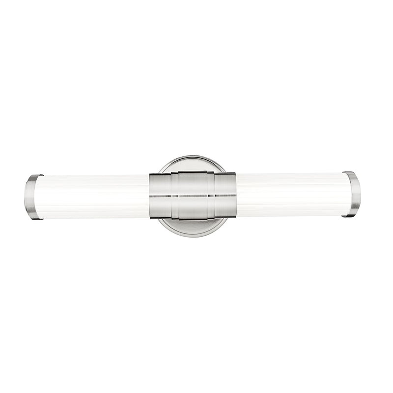 Z-Lite Warwick 1Lt 4" LED Vanity/18W, Nickel/Opal White