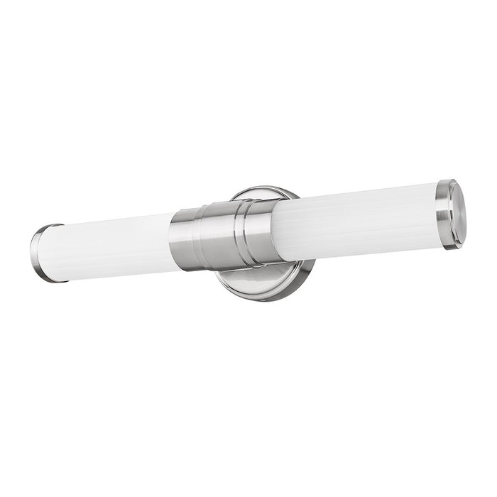 Z-Lite Warwick 1Lt 4" LED Vanity/18W, Nickel/Opal White