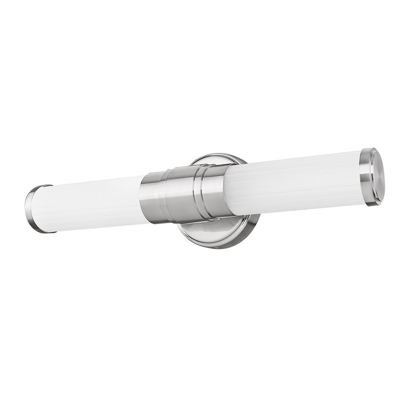 Z-Lite Warwick 1 Light 4" LED Vanity 18W, Nickel/Opal White