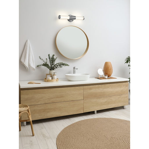 Z-Lite Warwick 1 Light 4" LED Vanity/18W, Chrome/Opal White