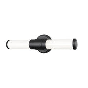 Z-Lite Warwick 1 Light 4" LED Vanity/18W, Matte Black/Opal White - 1020-18W-MB-LED