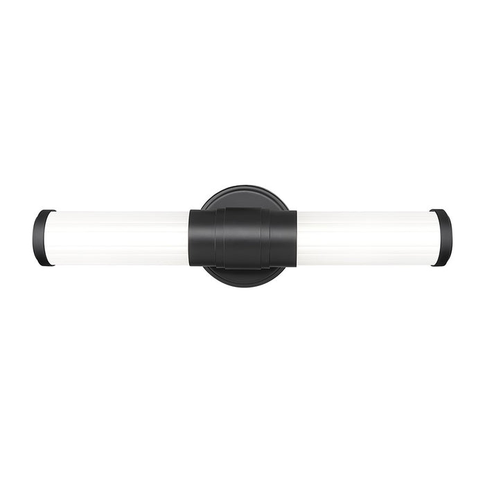 Z-Lite Warwick 1 Light 4" LED Vanity 18W, Matte Black/Opal White
