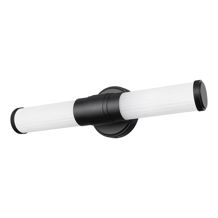 Z-Lite Warwick 1 Light 4" LED Vanity 18W, Matte Black/Opal White