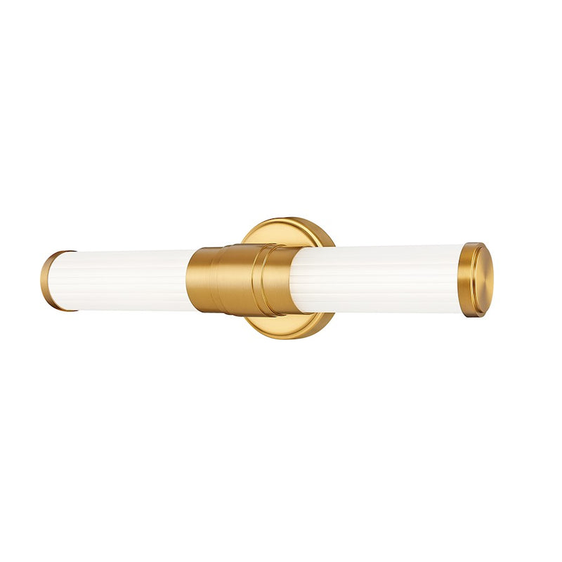 Z-Lite Warwick 1 Light 4" LED Vanity/18W, Modern Gold/Opal White - 1020-18W-MGLD-LED