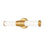 Z-Lite Warwick 1Lt 4" LED Vanity/18W, Modern Gold/Opal White - 1020-18W-MGLD-LED