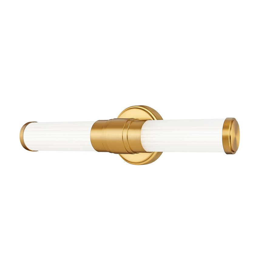 Z-Lite Warwick 1Lt 4" LED Vanity/18W, Modern Gold/Opal White - 1020-18W-MGLD-LED