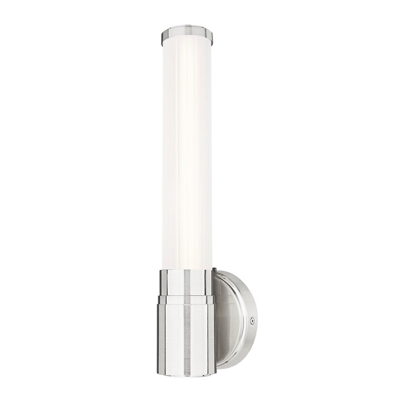 Z-Lite Warwick 1Lt 4" Wall Sconce, Brushed Nickel/Opal White - 1020-1S-BN-LED