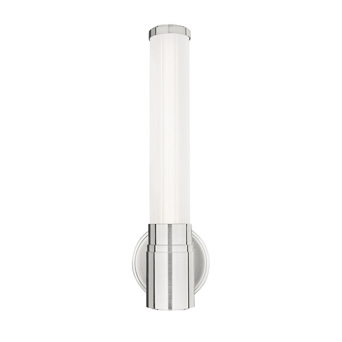 Z-Lite Warwick 1 Light 4" Wall Sconce, Brushed Nickel/Opal White