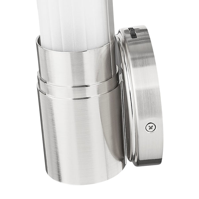 Z-Lite Warwick 1 Light 4" Wall Sconce, Brushed Nickel/Opal White