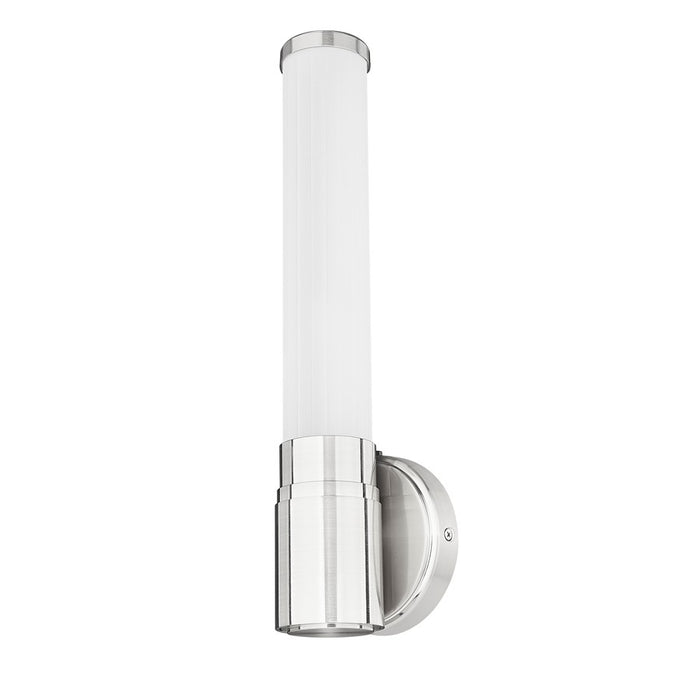 Z-Lite Warwick 1 Light 4" Wall Sconce, Brushed Nickel/Opal White