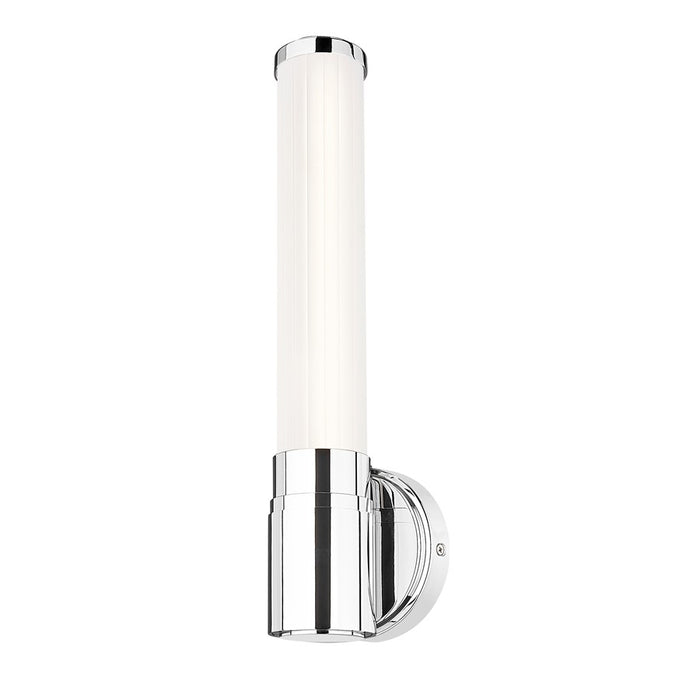 Z-Lite Warwick 1 Light 4" Wall Sconce, Chrome/Opal White