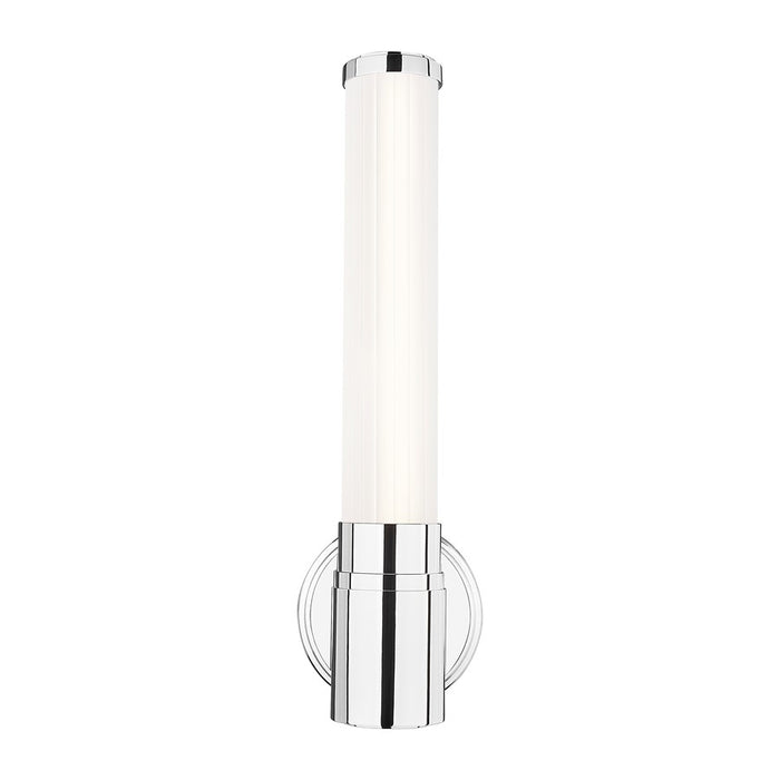 Z-Lite Warwick 1 Light 4" Wall Sconce, Chrome/Opal White