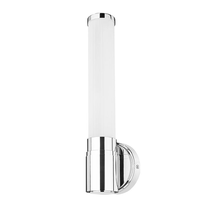 Z-Lite Warwick 1 Light 4" Wall Sconce, Chrome/Opal White
